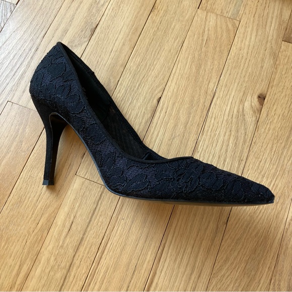 Nine West Black Lace Heels - Picture 7 of 16